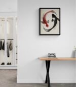 Minimalist Koi Fish Yin-Yang Art