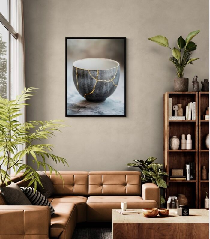 Kintsugi Art – Wabi-Sabi Minimalist Art