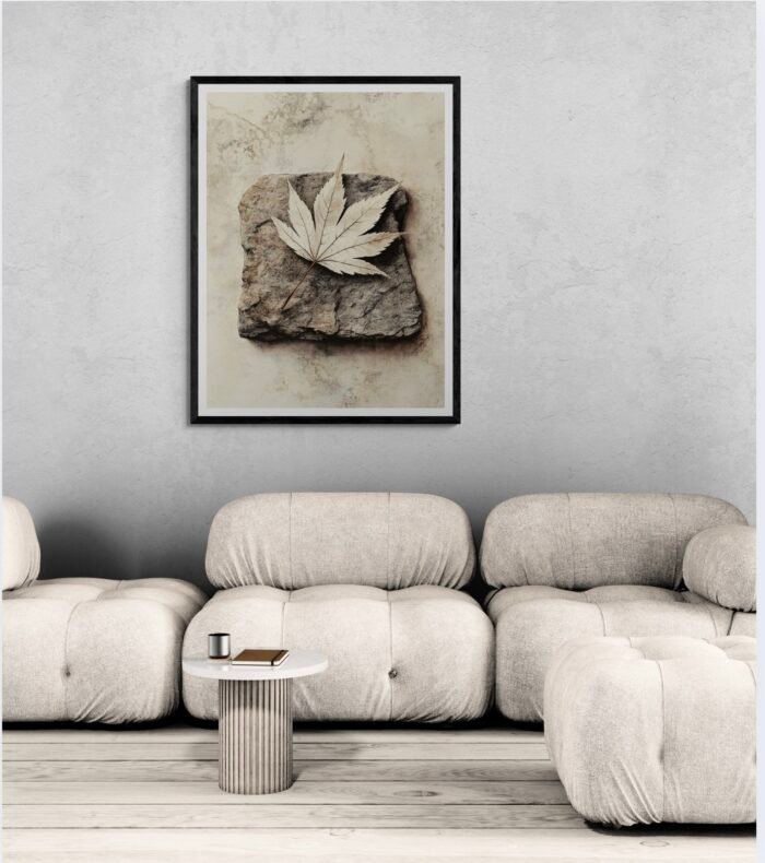 Maple Leaf on Stone – The Beauty of Impermanence