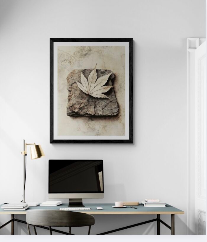 Maple Leaf on Stone – The Beauty of Impermanence