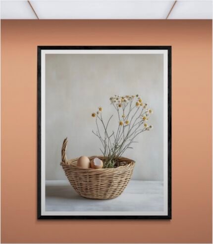 Handwoven Ikebana Basket– Wabi-Sabi Elegance in Sacred Simplicity