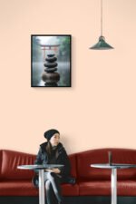 Stacked Zen Stones – Minimalist Wabi-Sabi Art for Balance & Harmony